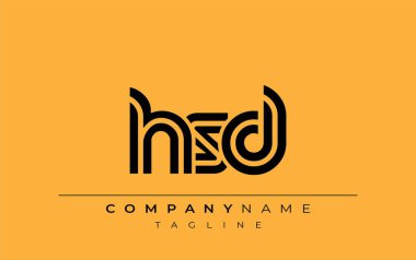 HRD Yaratıcı Eşsiz Modern Harf Logosu Tasarımı. Benzersiz bir harf dizaynına sahip stilize logo, soyut minimalist estetik ve modern cazibe sunar.
