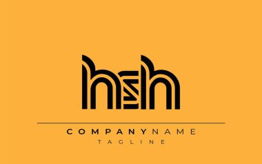HRH Yaratıcı Eşsiz Modern Harf Logosu Tasarımı. Benzersiz bir harf dizaynına sahip stilize logo, soyut minimalist estetik ve modern cazibe sunar.