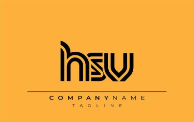 HRV Yaratıcı Eşsiz Modern Harf Logosu Tasarımı. Benzersiz bir harf dizaynına sahip stilize logo, soyut minimalist estetik ve modern cazibe sunar.