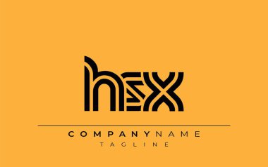 HRX Yaratıcı Eşsiz Modern Harf Logosu Tasarımı. Benzersiz bir harf dizaynına sahip stilize logo, soyut minimalist estetik ve modern cazibe sunar.
