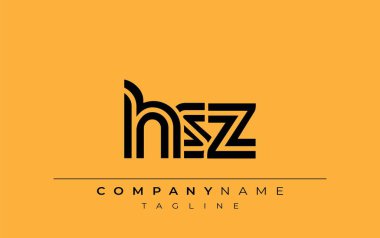 HRZ Yaratıcı Eşsiz Modern Harf Logosu Tasarımı. Benzersiz bir harf dizaynına sahip stilize logo, soyut minimalist estetik ve modern cazibe sunar.