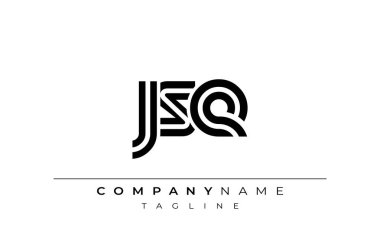 JSE Yaratıcı Eşsiz Modern Harf Logosu Tasarımı. Benzersiz bir harf dizaynına sahip stilize logo, soyut minimalist estetik ve modern cazibe sunar.