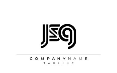 JSG Yaratıcı Eşsiz Modern Harf Logosu Tasarımı. Benzersiz bir harf dizaynına sahip stilize logo, soyut minimalist estetik ve modern cazibe sunar.