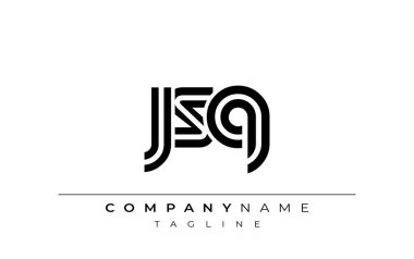 JSQ Yaratıcı Eşsiz Modern Harf Logosu Tasarımı. Benzersiz bir harf dizaynına sahip stilize logo, soyut minimalist estetik ve modern cazibe sunar.