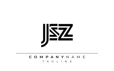 JSZ Yaratıcı Eşsiz Modern Harf Logosu Tasarımı. Benzersiz bir harf dizaynına sahip stilize logo, soyut minimalist estetik ve modern cazibe sunar.
