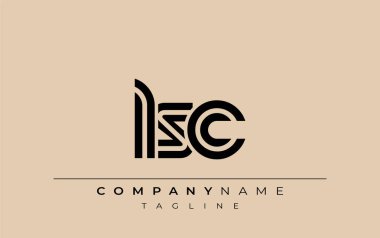 LSC Yaratıcı Eşsiz Modern Harf Logosu Tasarımı. Benzersiz bir harf dizaynına sahip stilize logo, soyut minimalist estetik ve modern cazibe sunar.
