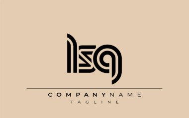 LSQ Yaratıcı Eşsiz Modern Harf Logosu Tasarımı. Benzersiz bir harf dizaynına sahip stilize logo, soyut minimalist estetik ve modern cazibe sunar.