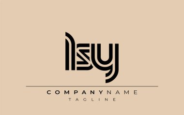 LSY Yaratıcı Eşsiz Modern Harf Logosu Tasarımı. Benzersiz bir harf dizaynına sahip stilize logo, soyut minimalist estetik ve modern cazibe sunar.