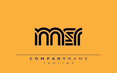 MSR Yaratıcı Eşsiz Modern Harf Logosu Tasarımı. Benzersiz bir harf dizaynına sahip stilize logo, soyut minimalist estetik ve modern cazibe sunar.