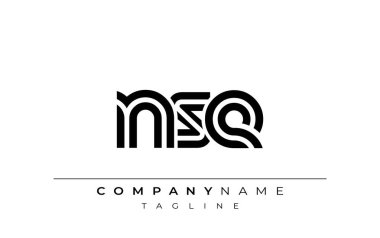 NSE Yaratıcı Eşsiz Modern Harf Logosu Tasarımı. Benzersiz bir harf dizaynına sahip stilize logo, soyut minimalist estetik ve modern cazibe sunar.