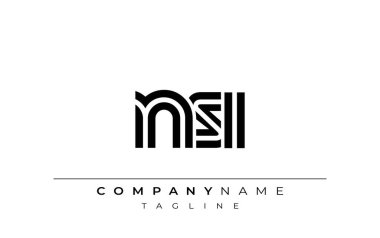 NSI Yaratıcı Eşsiz Modern Harf Logosu Tasarımı. Benzersiz bir harf dizaynına sahip stilize logo, soyut minimalist estetik ve modern cazibe sunar.