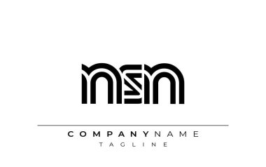 NSN Yaratıcı Eşsiz Modern Harf Logosu Tasarımı. Benzersiz bir harf dizaynına sahip stilize logo, soyut minimalist estetik ve modern cazibe sunar.