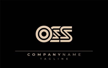 OSS Yaratıcı Eşsiz Modern Harf Logosu Tasarımı. Benzersiz bir harf dizaynına sahip stilize logo, soyut minimalist estetik ve modern cazibe sunar.