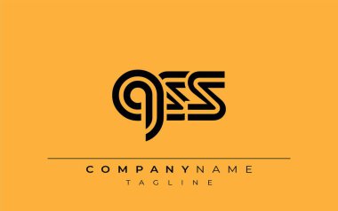 QSS Yaratıcı Eşsiz Modern Harf Logosu Tasarımı. Benzersiz bir harf dizaynına sahip stilize logo, soyut minimalist estetik ve modern cazibe sunar.