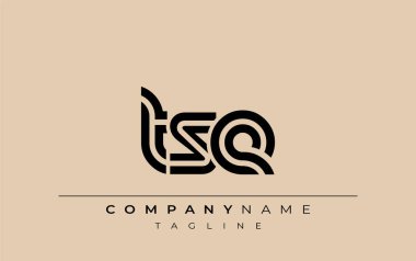 TSE Yaratıcı Eşsiz Modern Harf Logosu Tasarımı. Benzersiz bir harf dizaynına sahip stilize logo, soyut minimalist estetik ve modern cazibe sunar.