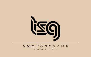 TSG Yaratıcı Eşsiz Modern Harf Logosu Tasarımı. Benzersiz bir harf dizaynına sahip stilize logo, soyut minimalist estetik ve modern cazibe sunar.