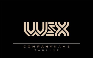 WSX Yaratıcı Eşsiz Modern Harf Logosu Tasarımı. Benzersiz bir harf dizaynına sahip stilize logo, soyut minimalist estetik ve modern cazibe sunar.