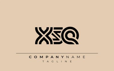 XSE Yaratıcı Eşsiz Modern Harf Logosu Tasarımı. Benzersiz bir harf dizaynına sahip stilize logo, soyut minimalist estetik ve modern cazibe sunar.