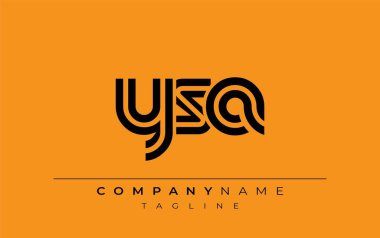 YSA Yaratıcı Eşsiz Modern Harf Logosu Tasarımı. Benzersiz bir harf dizaynına sahip stilize logo, soyut minimalist estetik ve modern cazibe sunar.