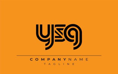 YSG Yaratıcı Eşsiz Modern Harf Logosu Tasarımı. Benzersiz bir harf dizaynına sahip stilize logo, soyut minimalist estetik ve modern cazibe sunar.