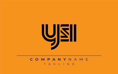 YSI Yaratıcı Eşsiz Modern Harf Logosu Tasarımı. Benzersiz bir harf dizaynına sahip stilize logo, soyut minimalist estetik ve modern cazibe sunar.