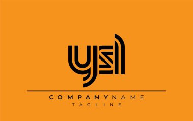YSL Yaratıcı Eşsiz Modern Harf Logosu Tasarımı. Benzersiz bir harf dizaynına sahip stilize logo, soyut minimalist estetik ve modern cazibe sunar.