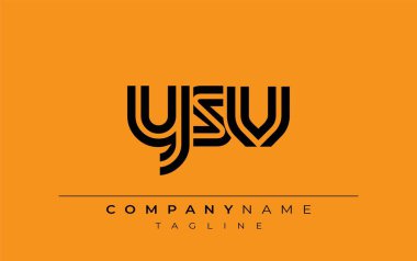 YSV Yaratıcı Eşsiz Modern Harf Logosu Tasarımı. Benzersiz bir harf dizaynına sahip stilize logo, soyut minimalist estetik ve modern cazibe sunar.