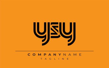 YSY Yaratıcı Eşsiz Modern Harf Logosu Tasarımı. Benzersiz bir harf dizaynına sahip stilize logo, soyut minimalist estetik ve modern cazibe sunar.