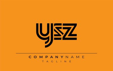 YSZ Yaratıcı Eşsiz Modern Harf Logosu Tasarımı. Benzersiz bir harf dizaynına sahip stilize logo, soyut minimalist estetik ve modern cazibe sunar.