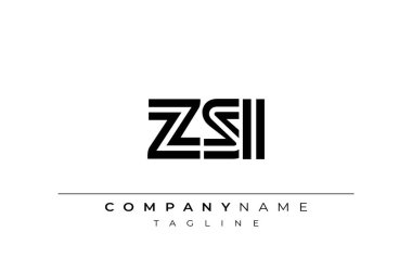 ZSI Yaratıcı Eşsiz Modern Harf Logosu Tasarımı. Benzersiz bir harf dizaynına sahip stilize logo, soyut minimalist estetik ve modern cazibe sunar.