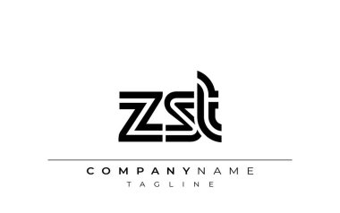 ZST Yaratıcı Eşsiz Modern Harf Logosu Tasarımı. Benzersiz bir harf dizaynına sahip stilize logo, soyut minimalist estetik ve modern cazibe sunar.
