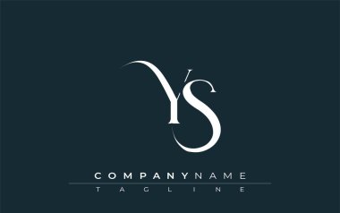 YS Logo Tasarım Vektörü. Dekoratif Elementler ve Typography ile Zarif Monogram Logo Tasarımı