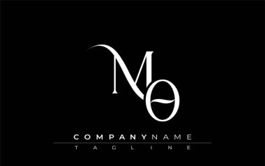 İlk yöntem logo tasarım vektörü. Dekoratif Elementler ve Typography ile Zarif Monogram Logo Tasarımı