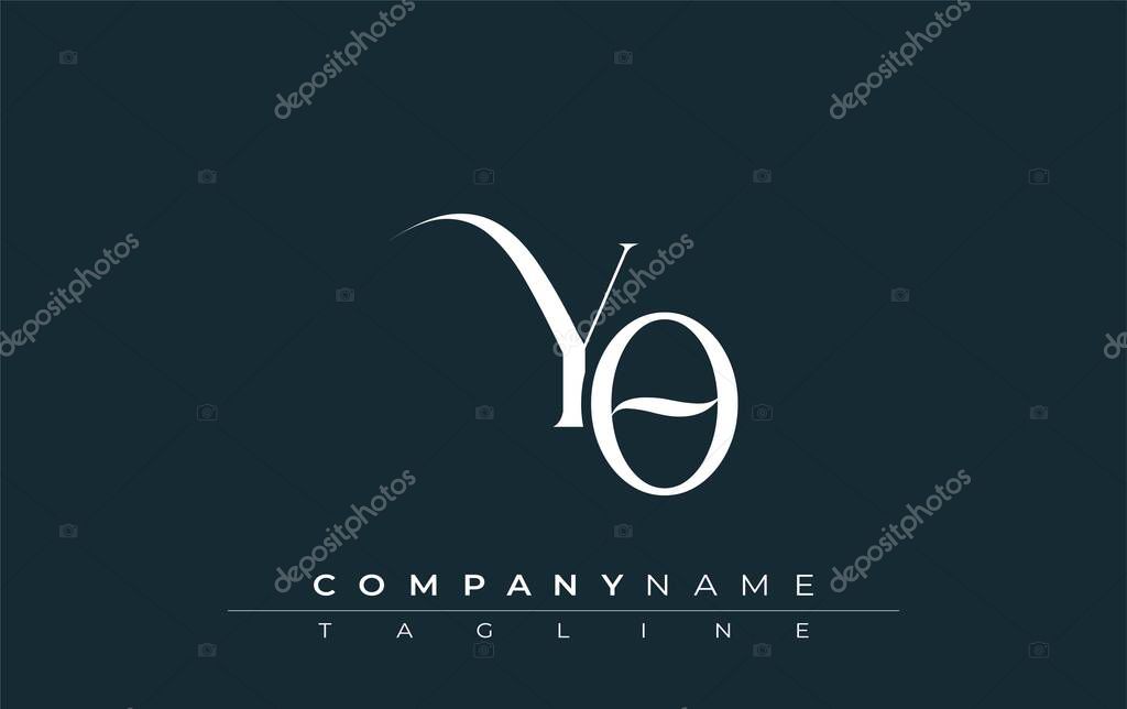 Initial YO Logo Design Vector. Elegant Monogram Logo Design with Decorative Elements and Typography