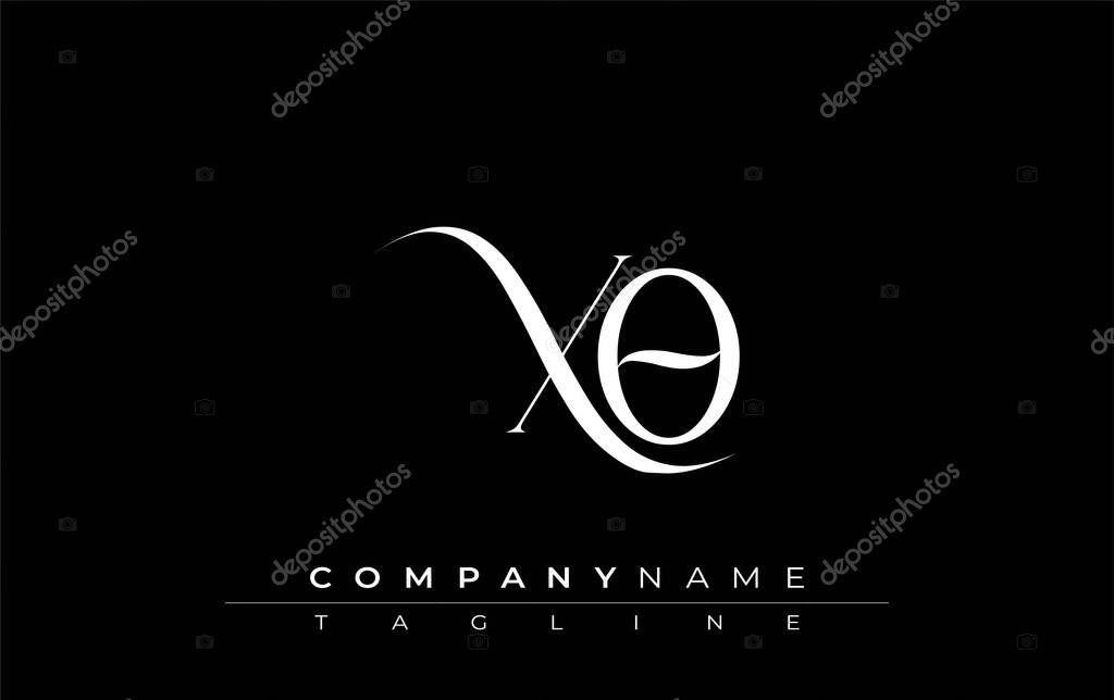 Initial XO Logo Design Vector. Elegant Monogram Logo Design with Decorative Elements and Typography