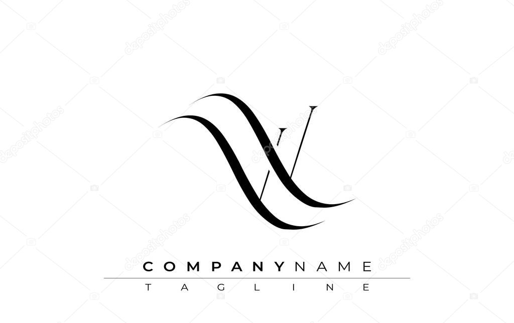 Initial VV Logo Design Vector. Elegant Monogram Logo Design with Decorative Elements and Typography