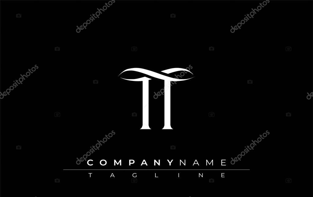 Initial TT Logo Design Vector. Elegant Monogram Logo Design with Decorative Elements and Typography