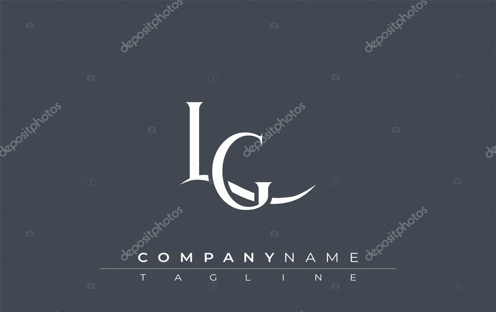 Initial LG Logo Design Vector. Elegant Monogram Logo Design with Decorative Elements and Typography