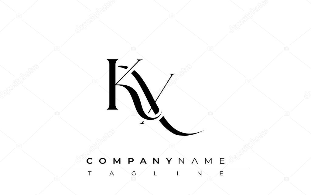 Initial KX Logo Design Vector. Elegant Monogram Logo Design with Decorative Elements and Typography