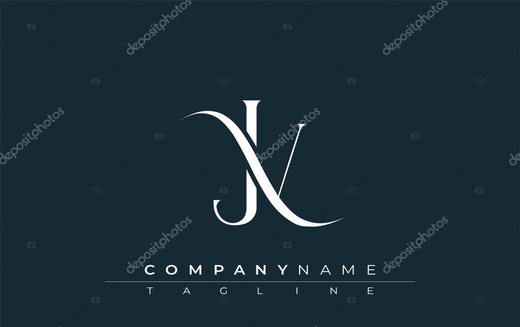 Initial JV Logo Design Vector. Elegant Monogram Logo Design with Decorative Elements and Typography