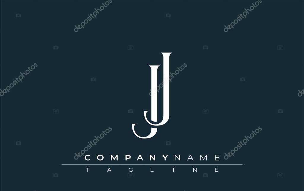 Initial JJ Logo Design Vector. Elegant Monogram Logo Design with Decorative Elements and Typography