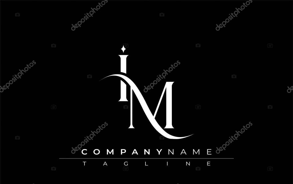 Initial IM Logo Design Vector. Elegant Monogram Logo Design with Decorative Elements and Typography