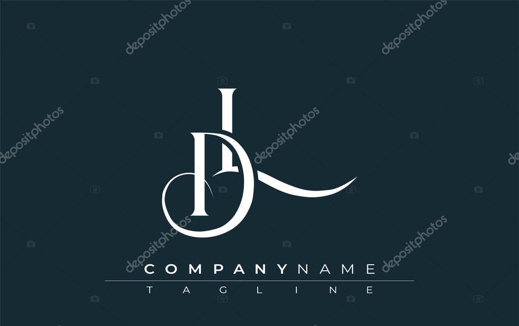 Initial DL Logo Design Vector. Elegant Monogram Logo Design with Decorative Elements and Typography