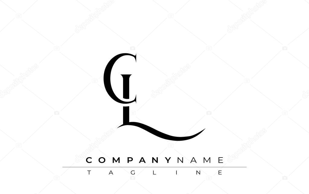 Initial CL Logo Design Vector. Elegant Monogram Logo Design with Decorative Elements and Typography