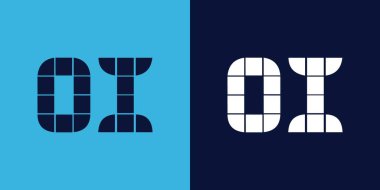 Fayans şekilli eski logo tasarımı. Ticari veya marka için uygun minimalist ve modern vektör illüstrasyon tasarımı