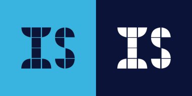 Fayans şekilli logo tasarımı. Ticari veya marka için uygun minimalist ve modern vektör illüstrasyon tasarımı