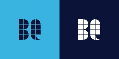 Fayans şekilli barbekü logosu tasarımı. Ticari veya marka için uygun minimalist ve modern vektör illüstrasyon tasarımı