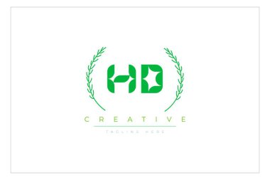 Doğal Yapraklar ve Metin Elementleri içeren HD Yeşil Minimalist Logo Tasarımı. Taze doğa ve sağlıklı yaprak logosu tasarımı. Doğal Yapraklar ve Metin Elementleri. Taze doğa ve sağlıklı yaprak logosu tasarımı.