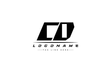 CD yarışçısı logosu. Yarış, araba ve motor sporları için yarış logosu tasarımı. Temiz ve Cesur Tipografi Biçimli Modern Minimalist Logo Tasarımı