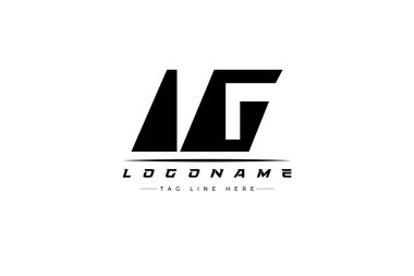 IG yarış logosu. Yarış, araba ve motor sporları için yarış logosu tasarımı. Temiz ve Cesur Tipografi Biçimli Modern Minimalist Logo Tasarımı